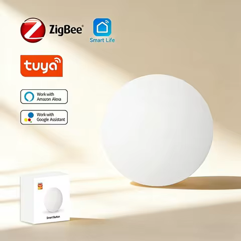 Tuya ZigBee Smart Button Scene Switch Wireless Remote One Key Controller Multi-scene Linkage Switch 