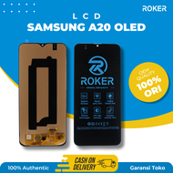 LCD TOUCHSCREEN SAMSUNG A20 OLED  FULLSET BY ROKER