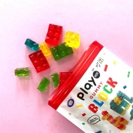 Play More Gummy Block Build Imagination Gelatin Pectin Toy Jelly Sweet Chewy 4D