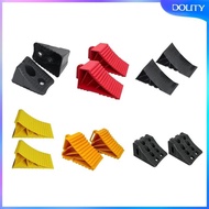 [dolity] 2Pcs Heavy Duty Wheel Chocks Tire Stopper Easy to Use Repair Parts Car Accessories Universal Rubber Wheel Chocks for Car