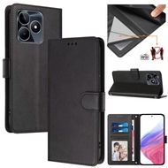 XICCI RFID Blocking Protect Leather Flip Cover for Itel A50 A48 A70 S23 S23Plus Solid Color Business