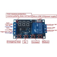 MODULE MODULE SWITCH TIMER DIGITAL MULTIFUNCTION 5Volt PLC DELAY TIMER CYCLE CONTROL RELAY MODULE DC