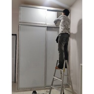 Kim fatt wardrobe door custom made, anti jump, swing door, sliding door, Pintu gelangsar almari pakaian tidak jatuh