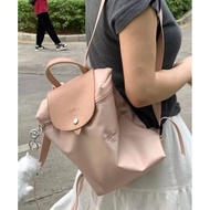 Ong70 Weeks Nylon with Genuine Leather Backpack Ladies Backpack