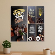(RHYW449) Cafe Home Wall Decoration Room WallDecor Coffee Poster Decoration Motivational Quotes shab