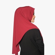 Heboh Alwira. Bergo Marwah Hijab Malay Jersey Super