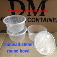 Thinwall 450ml round bowl DM lunch box 450 ML food container