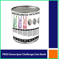 ⊕ Peso sense ipon challenge coin bank peso coins ipon challenge savings challenge fund box alkansya