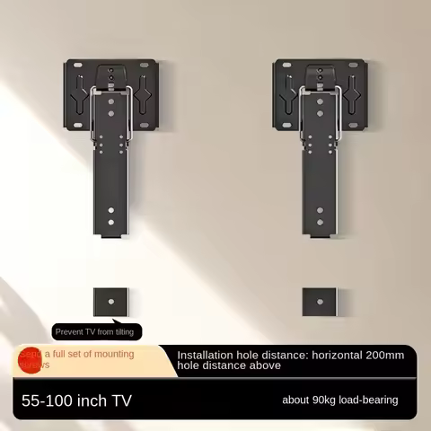Ultra thin art wallpaper TV Mount Bracket For 40-100inch LCD TV Wall Mount Bracket Large Load Solid 