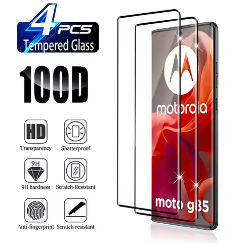 For Motorola Moto G85 5G 2/4PCS 9H Curved Four Sides Glue Screen Protector