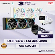 DEEPCOOL LM360 ARGB AIO WITH COMPACT 2.4" IPS DISPLAY (3 YEARS WARRANTY)