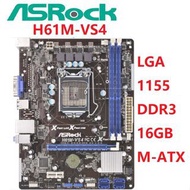 【Used】ASRock H61M-VS4 H61M-VS H61M-VS3 H61M-PS4  LGA1155 DDR3 RAM 16G h61 h61m  Integrated graphics 