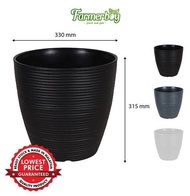 FELTON Round Flower Pot FBL 2548 DIAMETER 33 CM GARDENING FLOWER POTS PASU BUNGA POKOK GARDENING TOO