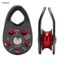 17JDZBISHOP Bearing Pulley, Teardrop Shape Fixed Side Plates Single Pulley,  High Load Bearing Gray 
