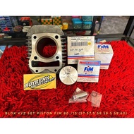 CYLINDER BLOCK BORE UP KHARISMA KPH SUPRA X 125 KPH | SUPRA X 125 HELMIN KYZ SET PISTON FIM 80 /13 (