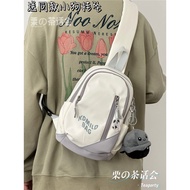 sling beg lelaki beg lelaki beg lelaki viral Unisex Japanese Harajuku Student Cycling Chest Bag