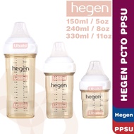 HEGEN PCTOTM 150ml / 5 oz, 240ml / 8 oz, 330ml / 11 oz Feeding Bottle PPSU - ( White ) Hegen Wide Ne