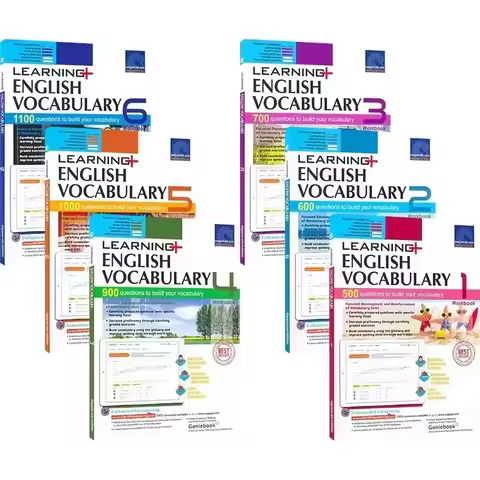 6 Books/Set of New Edition Singapore Vocabulary English SAP Vocabulary Learning Vocabulary Homework 
