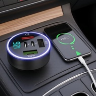 66W 5-Port Fast Car Charger with PD QC3.0 USB-C for iPhone Samsung Huawei Xiaomi