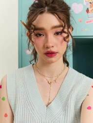 Pearly letter chain necklace สร้อยโซ่มุกตัวอักษร