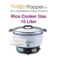 HAPPYPOPPER Commercial Rice Cooker Electric Gas Series Periuk Nasi Gas Elektrik 15Liter 30 Liter 23 