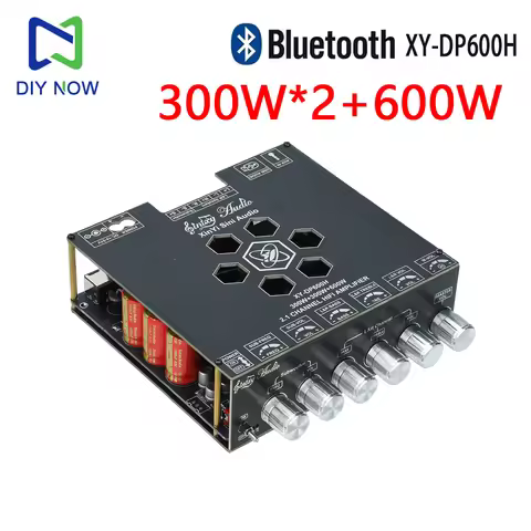 XY-DP600H Digital Bluetooth Audio Amplifier 2.1 Channel Subwoofer Sound Power AMP for Home Automotiv