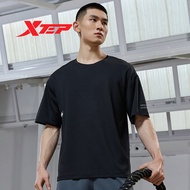 Xtep Men's Short Sleeve New Moisture Absorbent Breathable Loose Fitness Sports Short Sleeve 877229010137