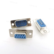 5pcs or 1pair or 5pairs 9 pin 9 core DB9 male female connector head Wire bonding type RS232 serial p