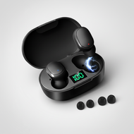 E6S TWS Bluetooth Earbuds, 9D Stereo, LED Display, Waterproof, Noise Cancelling, with Microphone  E6