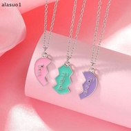 [Alasuo] 1 Set BFF Necklaces For Sister BFF Birthday Friendship Jewelry Gifts Best Friend Forever Ne