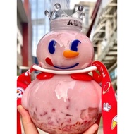 Mixue snowman drinking bottle / mixue tumbler
