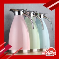 [MRSAVE] 2.0L Stainless Steel Thermal Flask Container Insulated Coffee Tea Water Pot 24 HRS Keep Hot