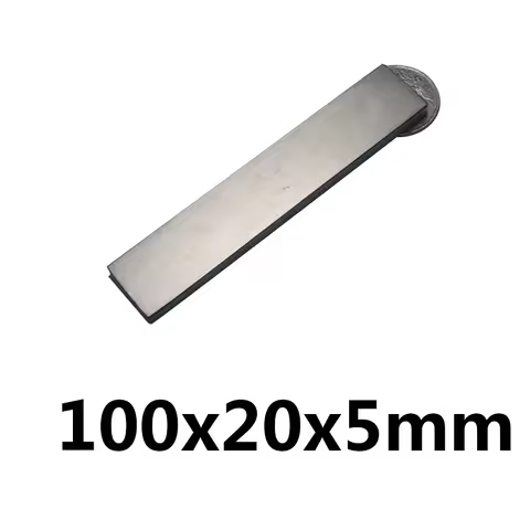 100x20x5 Rare Earth Magnets 100mmX20mm Strip Block Rectangular Magnets 100x20x5mm Permanent Neodymiu