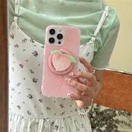 Splash-Ink Strawberry Peach Phone Case 14 Pro15promax Apple 13/12pro