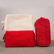 Counter Gifts Burberry BURBERRY BURBERRY Cosmetic Bag Large Capacity Wash Black Beige Storage Bag