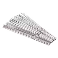 100/200Pcs BBQ Skewers Stainless Steel Heavy Duty Rust Resistant Metal Skewers Outdoor Barbecue Gril