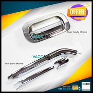 Toyota Avanza Wiper Chrome Outer Handle Silver Door Bowl 2003 - 2011 F600 Car Accessories Vacc Auto