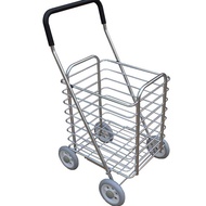 Small Hand Wheel Big Trailer Large Four Shopping Cart Pull Cart 7l8k Vegetable Basket Folding Cart A