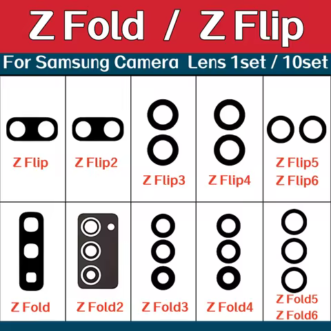 Camera Glass Lens For Samsung Galaxy Z Flip Z Flip2 3 Flip4 Flip5 6 Z Fold Z Fold2 Fold3 4 Fold5 6 R