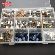 Single Double Potentiometer 45-Piece Set with Knob B1K5K10K20K50K/100K/250K/500K/1M