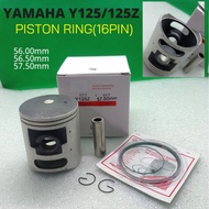 Yamaha Y125Z -【JP】Piston + Ring (Set) (Pin 16mm) Racing Piston (56mm/56.50mm/57.50mm)
