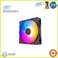 ▩ △ ☾ Deepcool RF120 FS - 3in1 COOLER FAN 3X120mm RGB LED PWM Fans (DP-FLED3-RF120FS-3P) 1E27