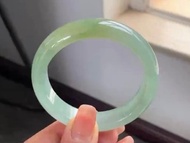冰種翡翠天然翡翠玉鐲A玉手鐲 玉鈪 • 冰種青黃翡翠福鐲