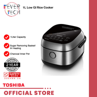 Toshiba RC-10IRPS 1L/RC-18ISPS 1.8L Low GI Rice Cooker, Aluminum 3mm 7-layer Inner Pot Low GI Rice Cooker, Black