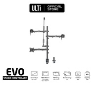 ULTi Studio Live Broadcast Mount w/ Boom Arm, Desk Stand for Monitor, Microphone, LED Ring Light, We