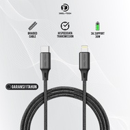 [1 YEAR WARRANTY] Cable iphone C To Lightning Fast Charging Support 36w By Doel Tech - iphone DATA C
