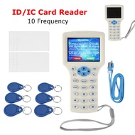 10 Frequency RFID Copy Encrypted NFC Smart ID/IC Card Reader Writer With 6 Keyfbob &amp; 6 Card New