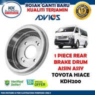 1 Biji - Toyota Hiace 2005 - Now KDH200 - Advics Rear Brake Drum Belakang - A7R011