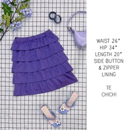 Purple 5 tier A line skirt