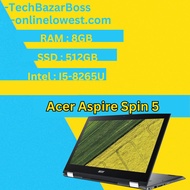 Acer Aspire Spin 5 | RAM : 8GB | SSD : 512GB | Intel : i5-8265U - Refurbished Like New